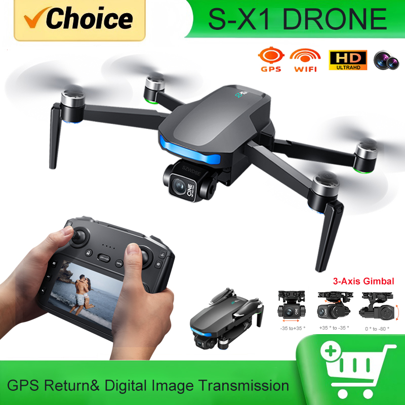 Rc Helicopter Electric - 3 Eksenli Gimbal'lı, 5000m Menzilli, FPV