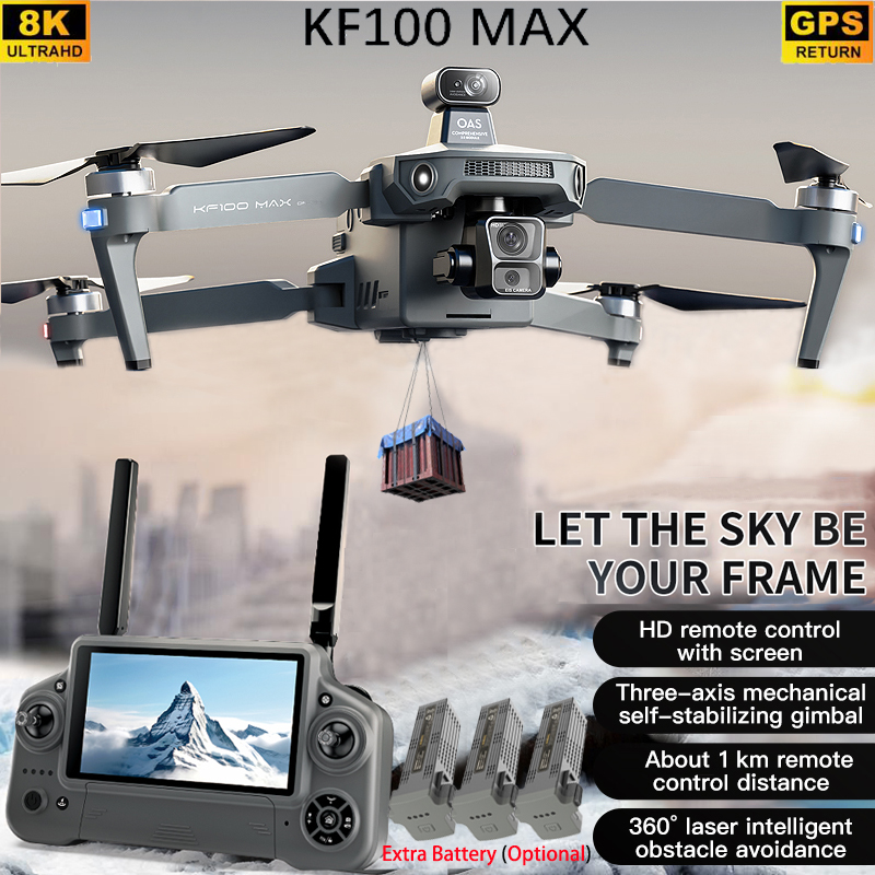 Rc Helicopter Charger - KF100 MAX GPS Drone 4K Kamera