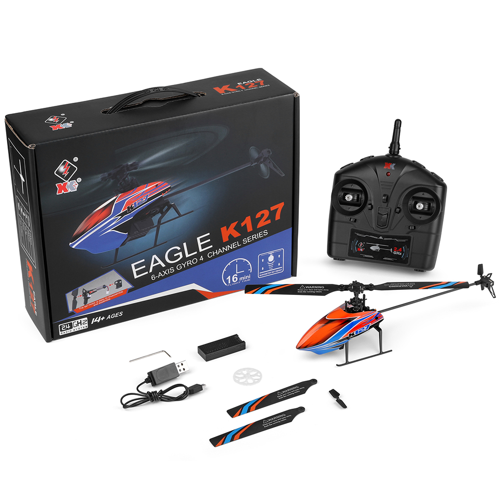 WLtoys XK K127 2.4G 4CH 6-Aixs - Rc Helicopter Gyro incelemesi ve fiyatı